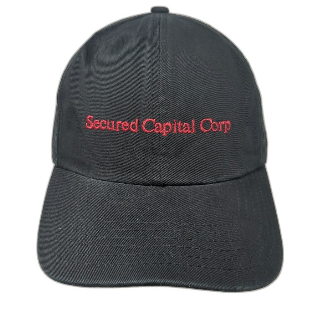 Baseball Cap Black One Size Secured Capital Corp Slideback Los Angeles Tokyo Hat